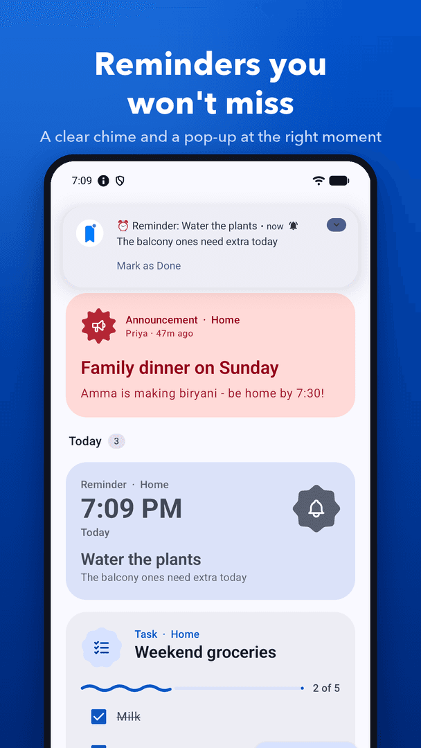 Notify: Shared To-Do List & Reminder App image 2