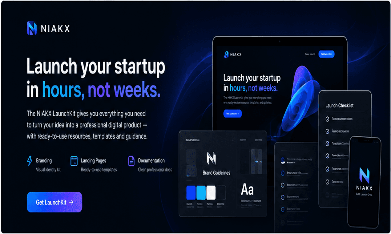 NIAKX LaunchKit — The Startup Launch System image 1