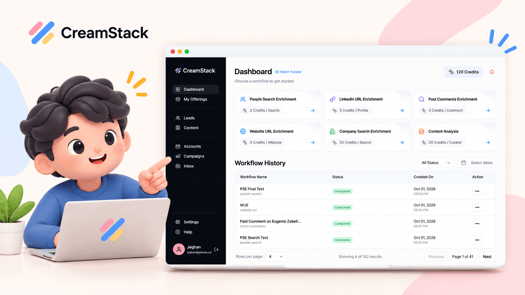 Creamstack - All-in-one Outreach Platform image 4