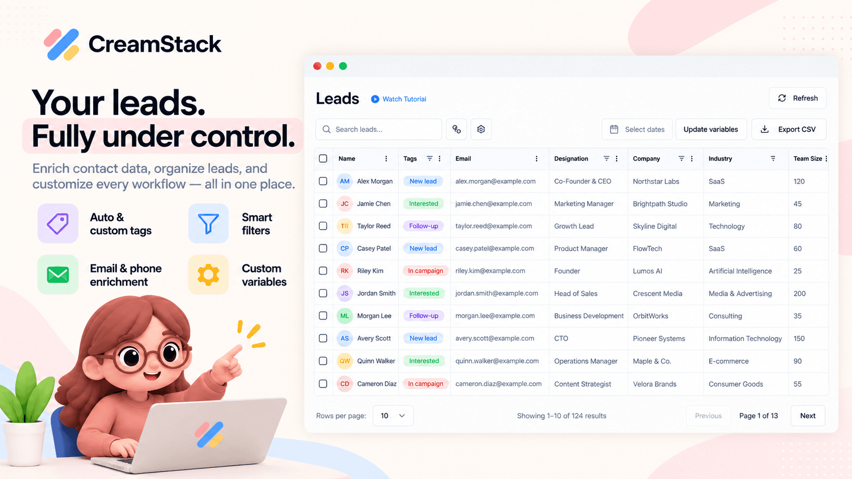 Creamstack - All-in-one Outreach Platform image 5