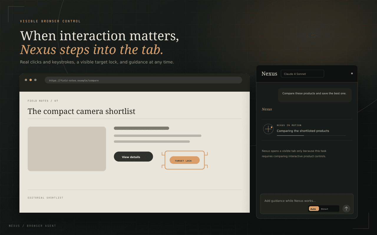 Nexus — AI Browser Agent | Selfhood Studios image 4