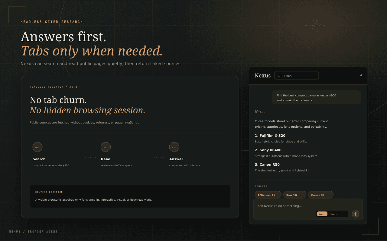 Nexus — AI Browser Agent | Selfhood Studios image 2