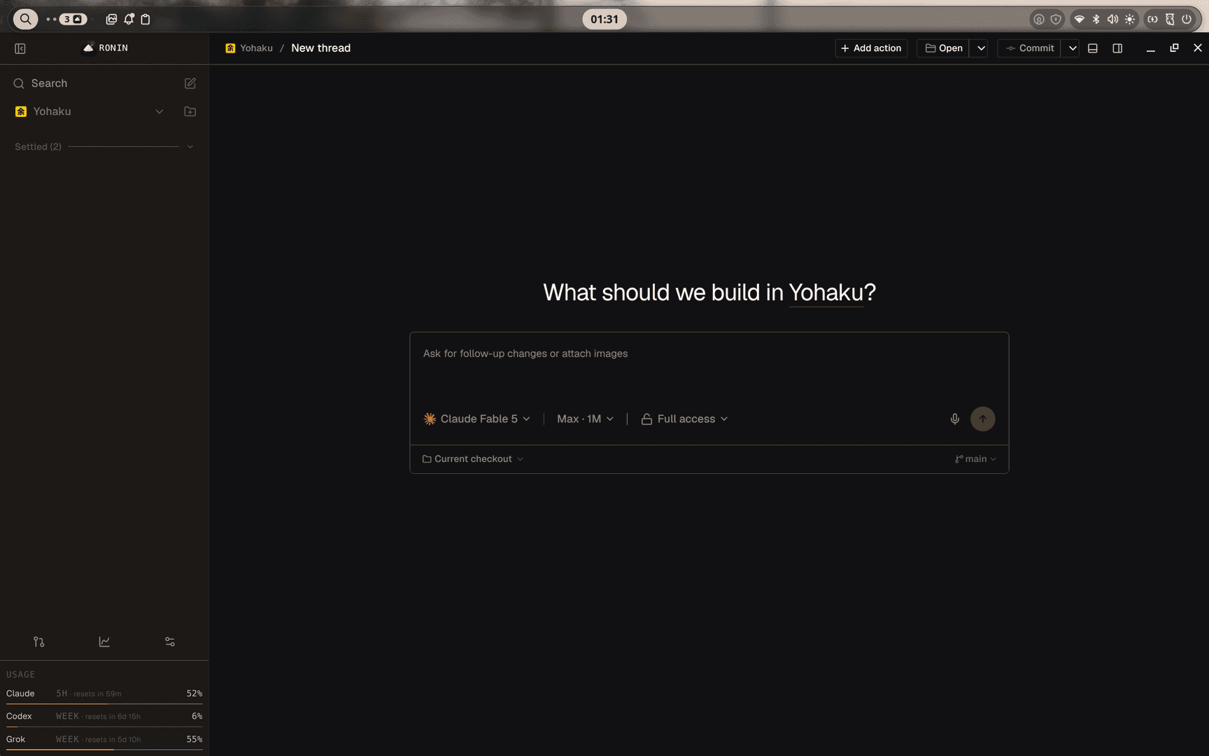 Ronin — One workspace. Your coding agents. image 1