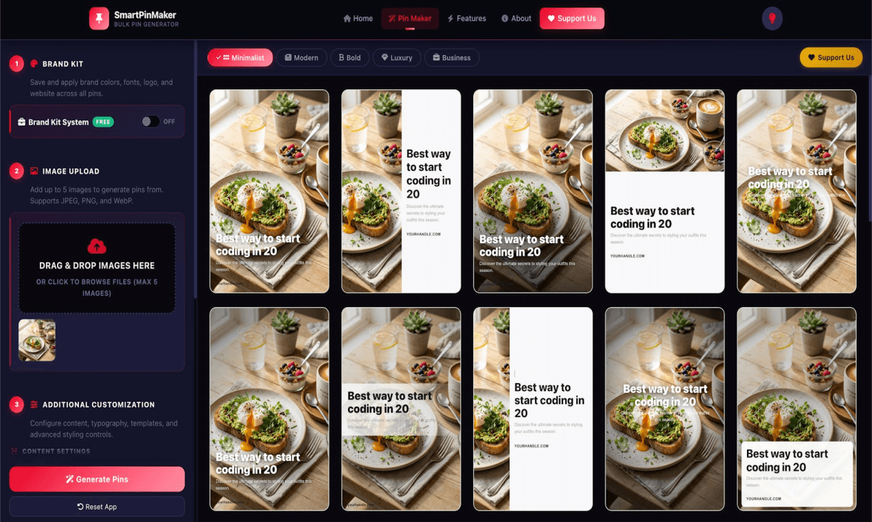 Pinterest Pin Maker | SmartPinMaker image 2