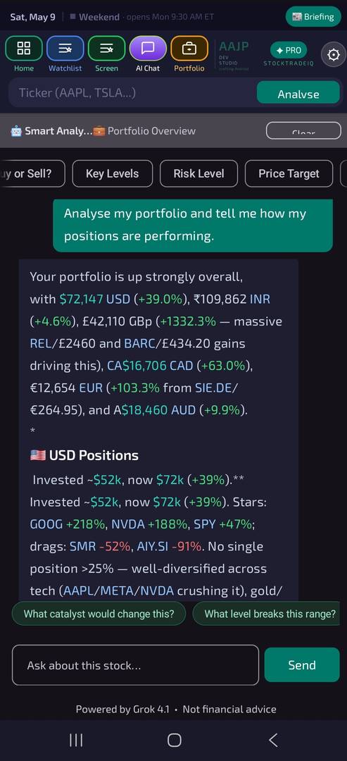 StockTradeIQ — AI Stock, Portfolio Analyzer image 4
