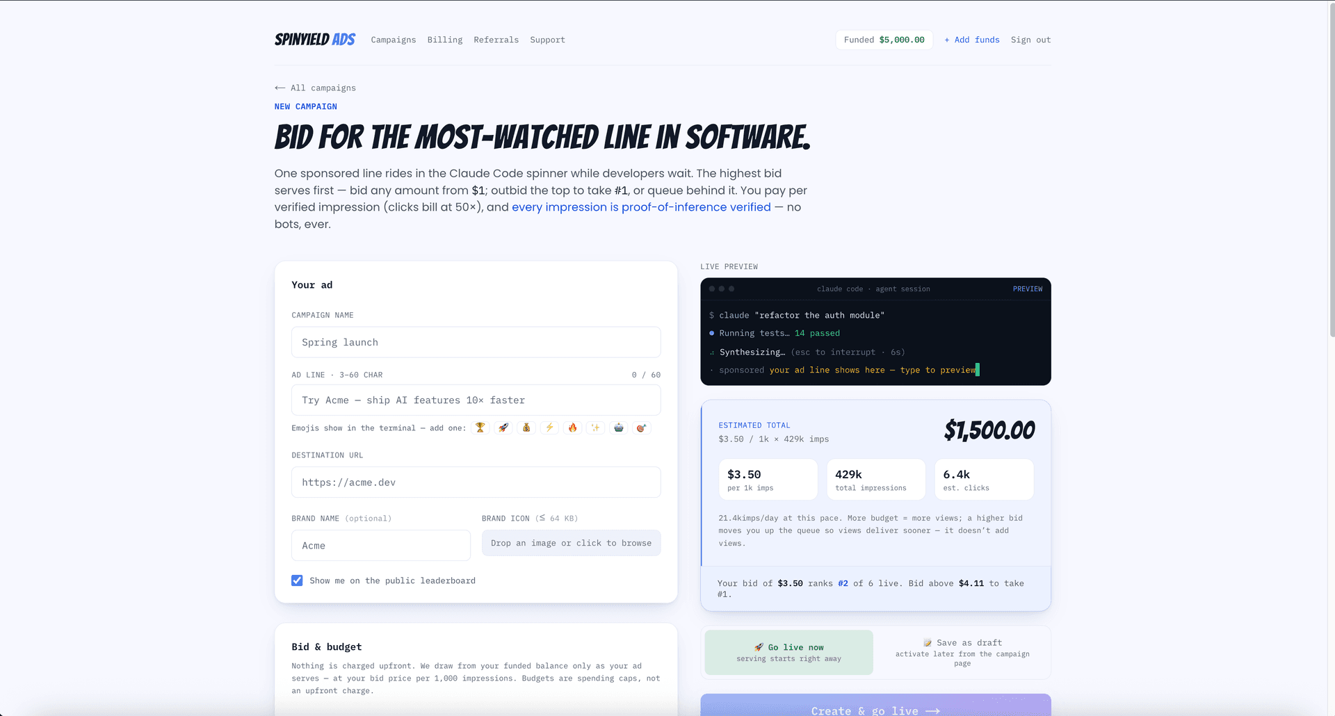 spinyield — your agent thinks, you get paid image 1