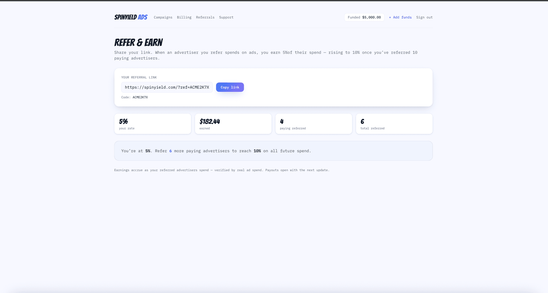 spinyield — your agent thinks, you get paid image 2