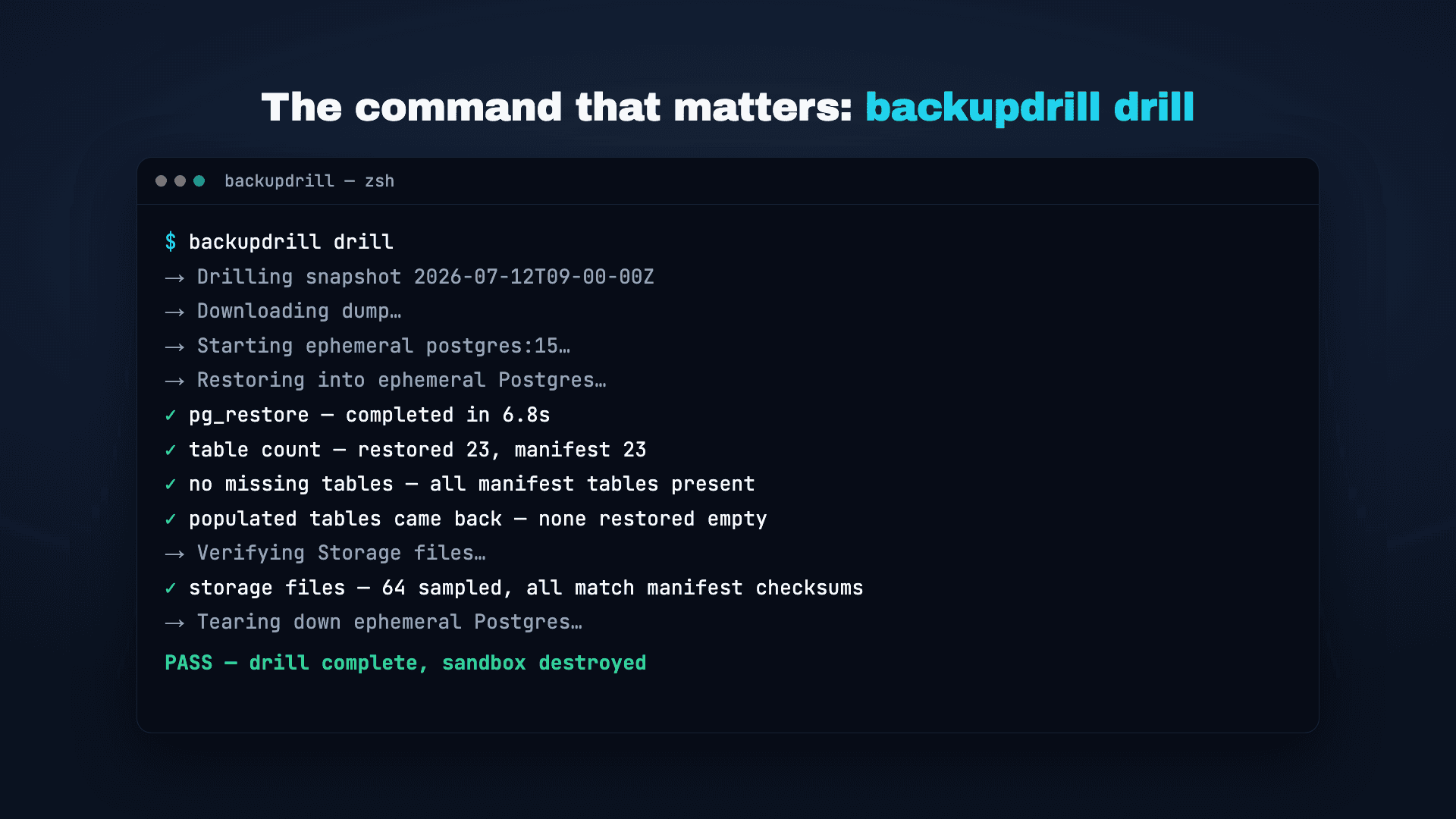 BackupDrill image 3
