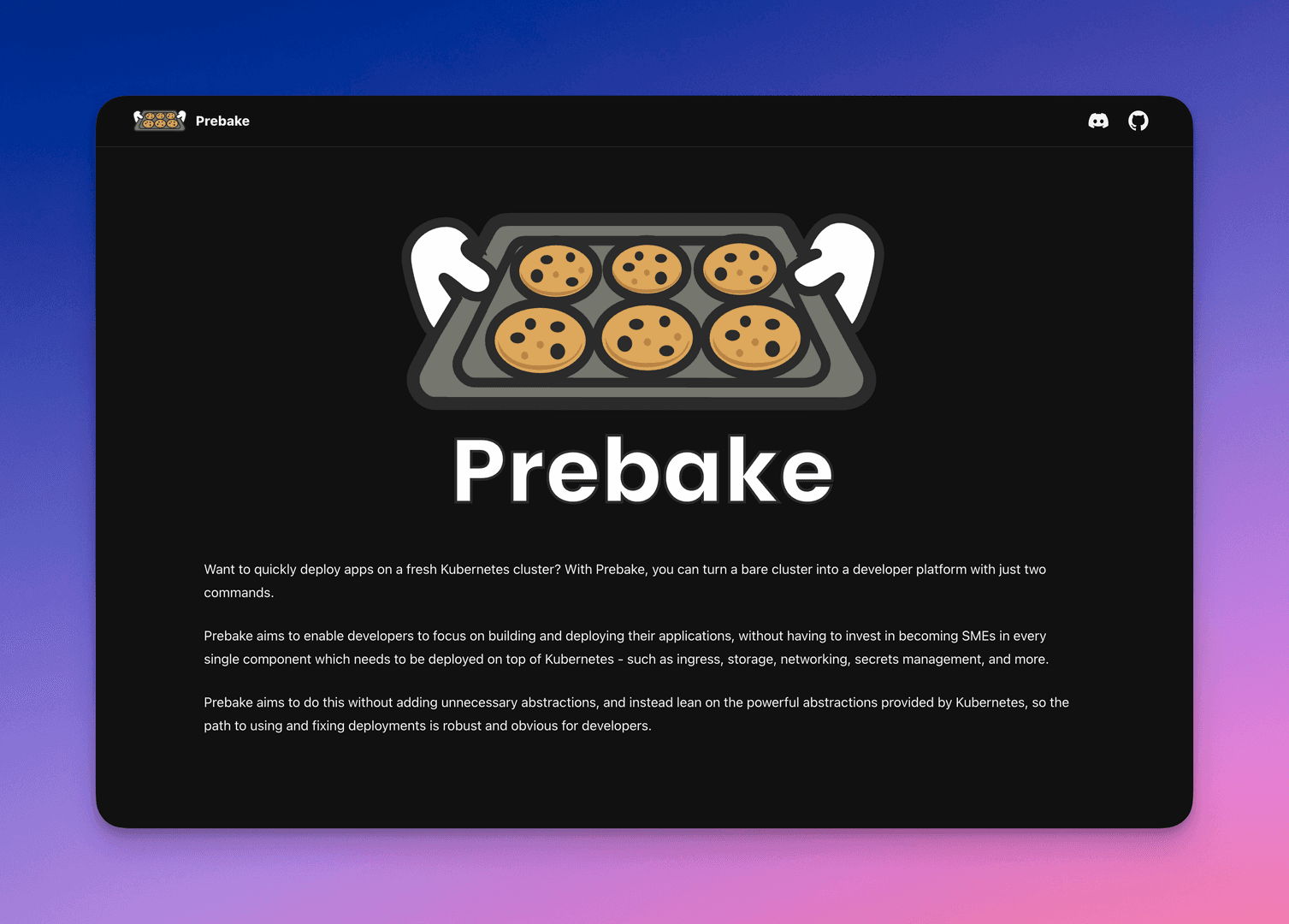 Prebake image 1