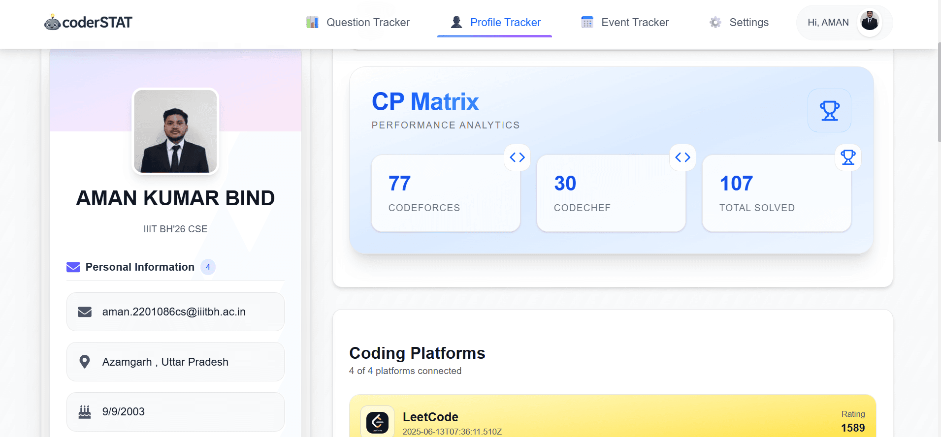 CoderSTAT – Track Your Coding Journey image 3