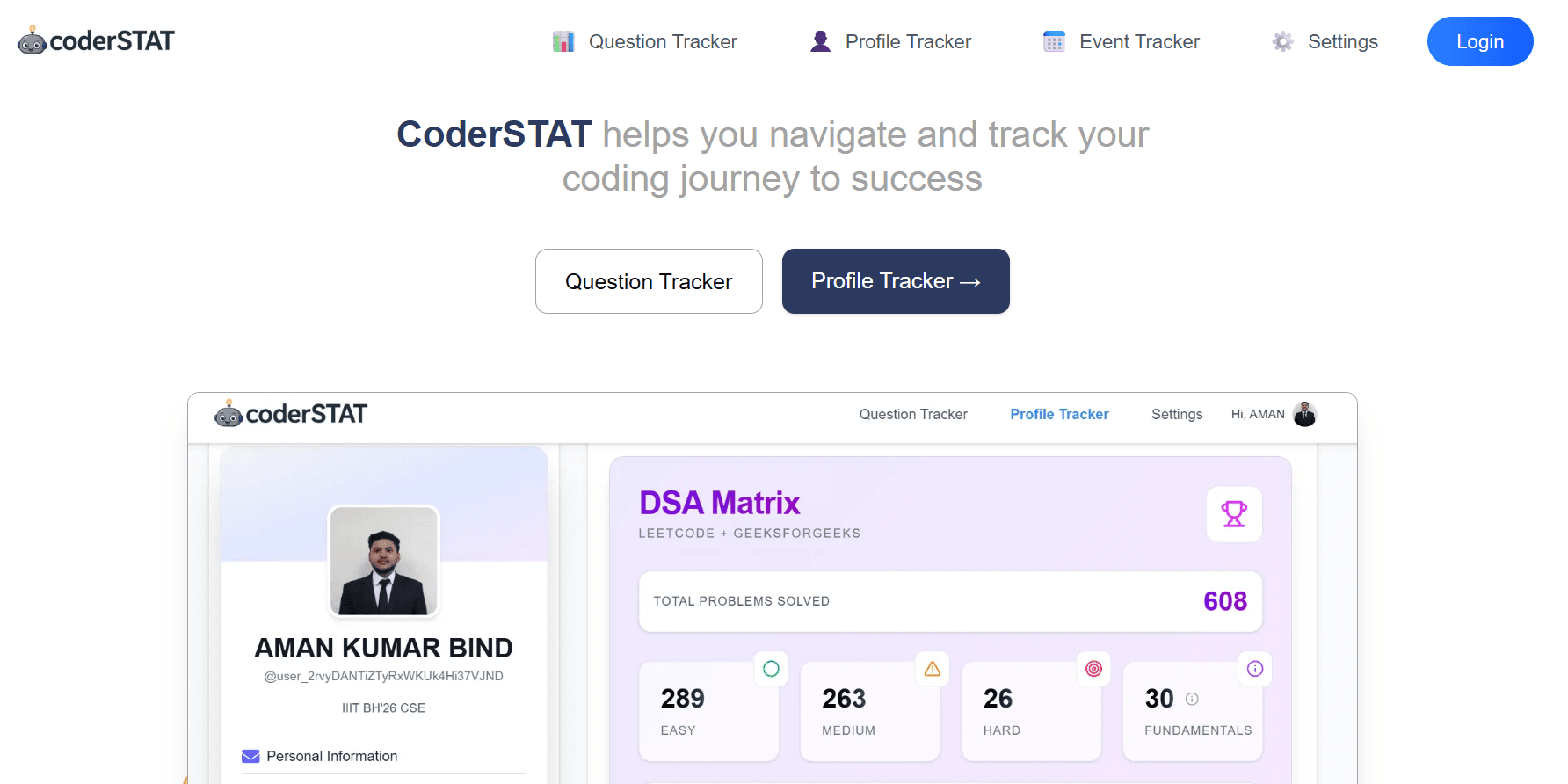 CoderSTAT – Track Your Coding Journey image 1