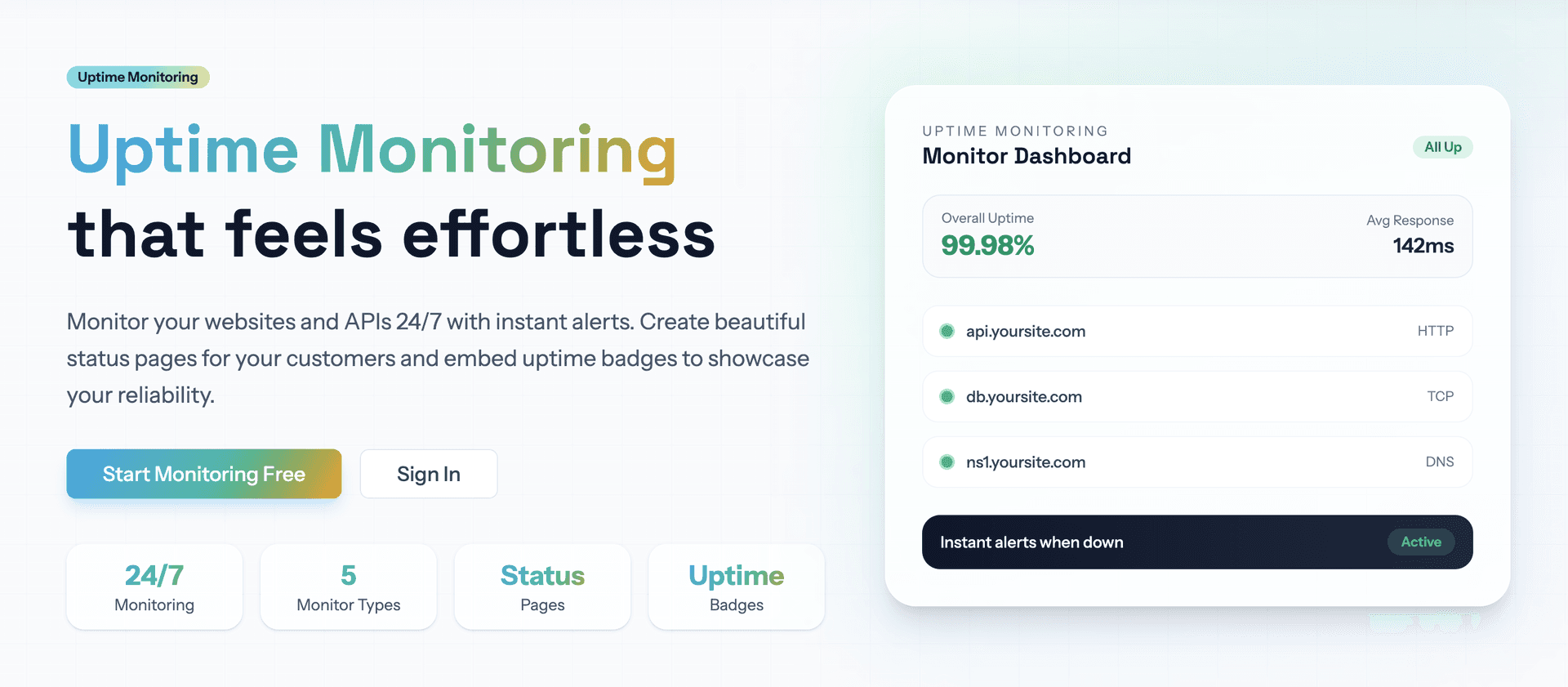 SiteBot.dev - Effortless Uptime Monitoring image 1