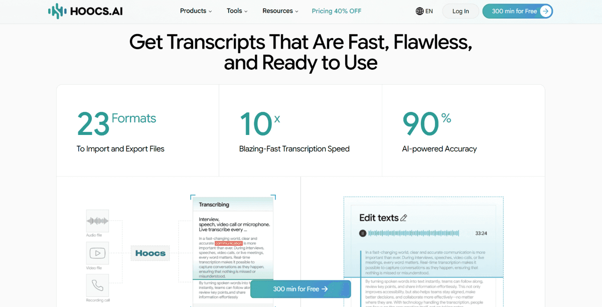 Hoocs AI | Most Accurate AI Transcriber image 4