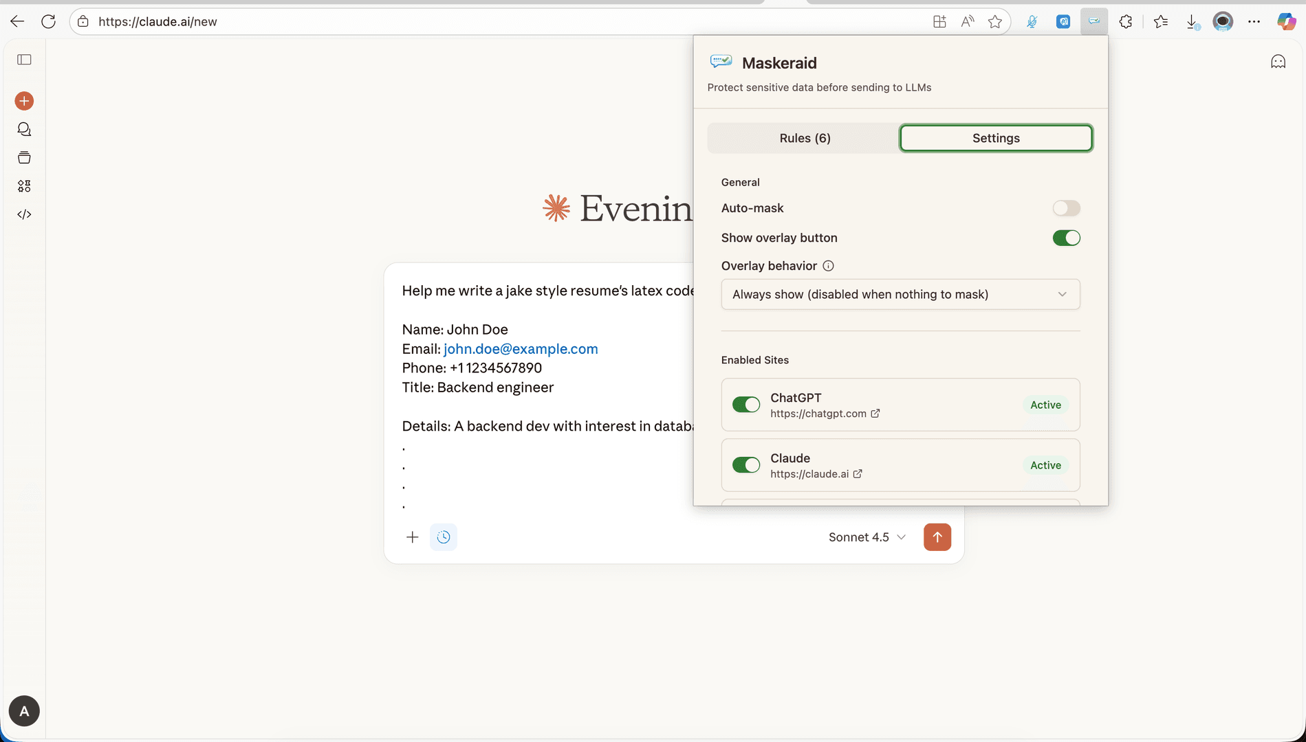 Maskeraid - Mask data before is reaches AI image 4