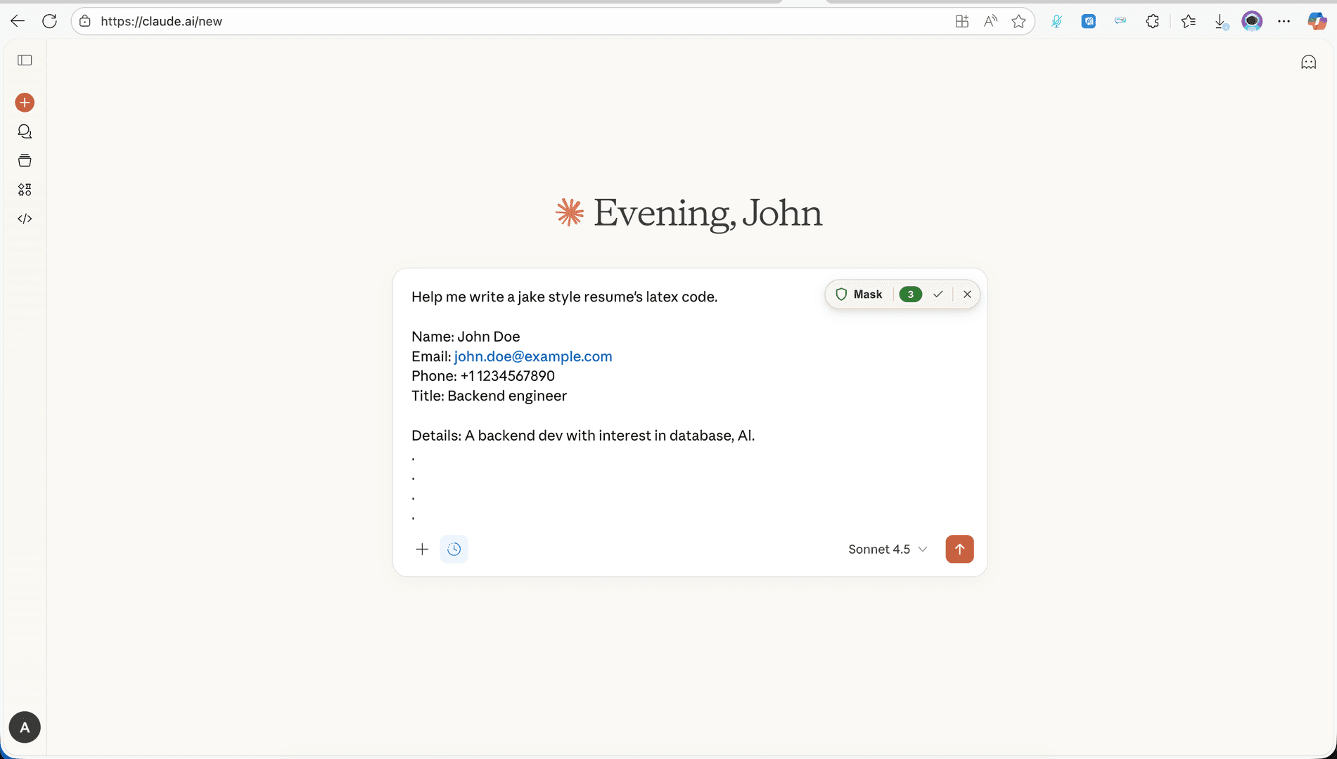 Maskeraid - Mask data before is reaches AI image 1