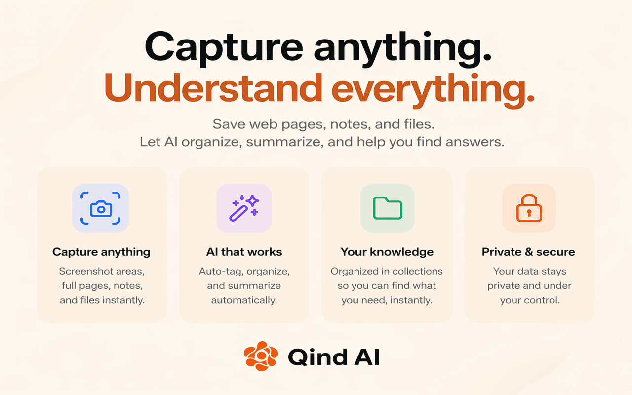 Qind AI — Save Anything, Ask Later. image 4