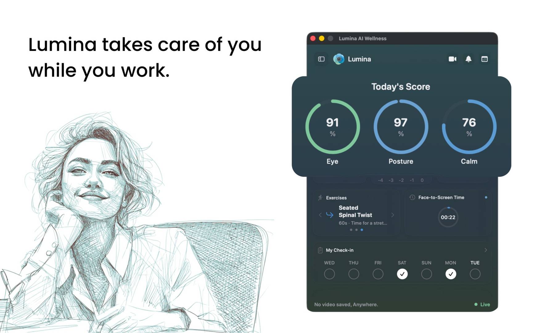 ‎Lumina AI Wellness App image 2