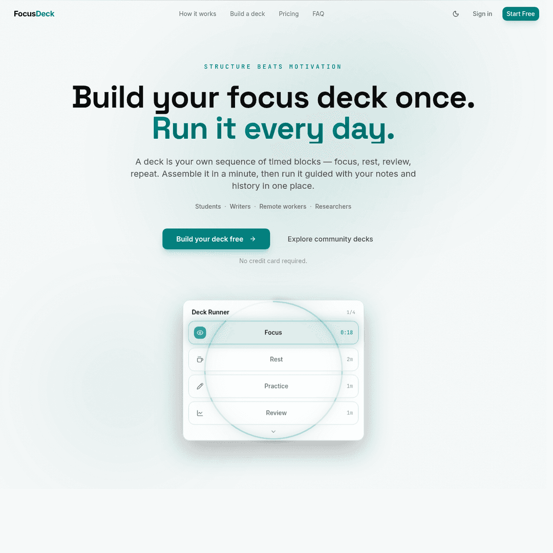 FocusDeck image 2