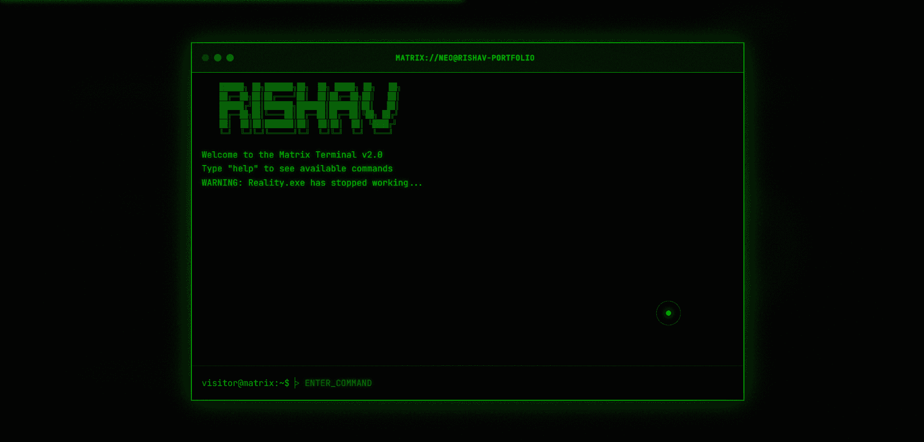 Interactive Cybernetic Portfolio (GUI + CLI) image 5