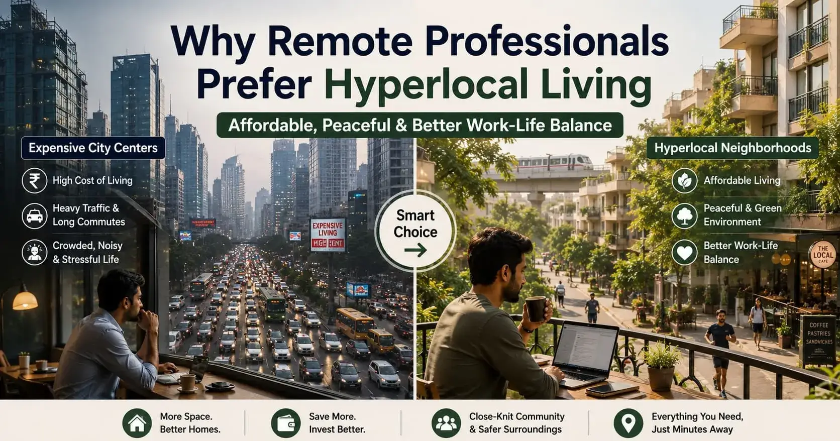 How Remote Professionals Are Choosing Hyperlocal Neighborhoods Over Expensive City Centers?
