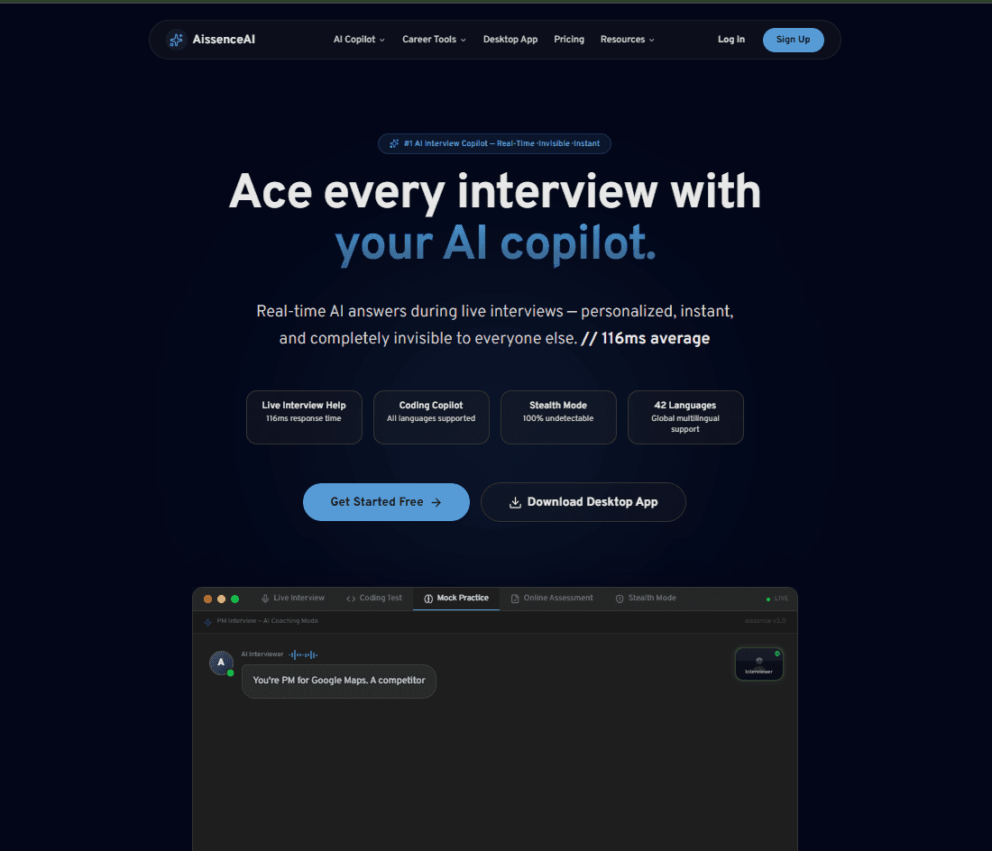 AissenceAI: Real-time AI Interview Coach image 4
