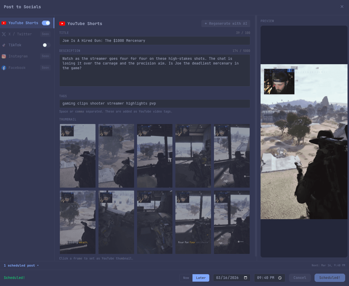 StreamSquire OBS AI Auto-Clipping 4 Streamers image 4