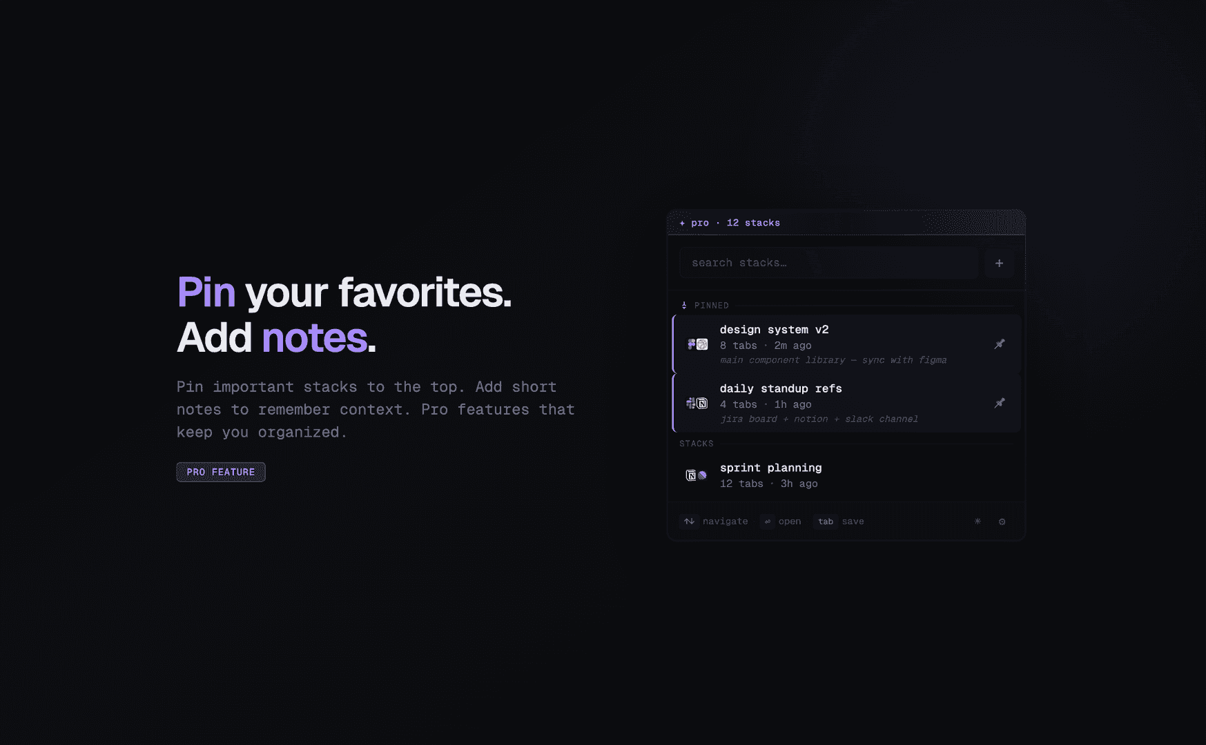 Stack - Tab Manager & Session Saver image 5