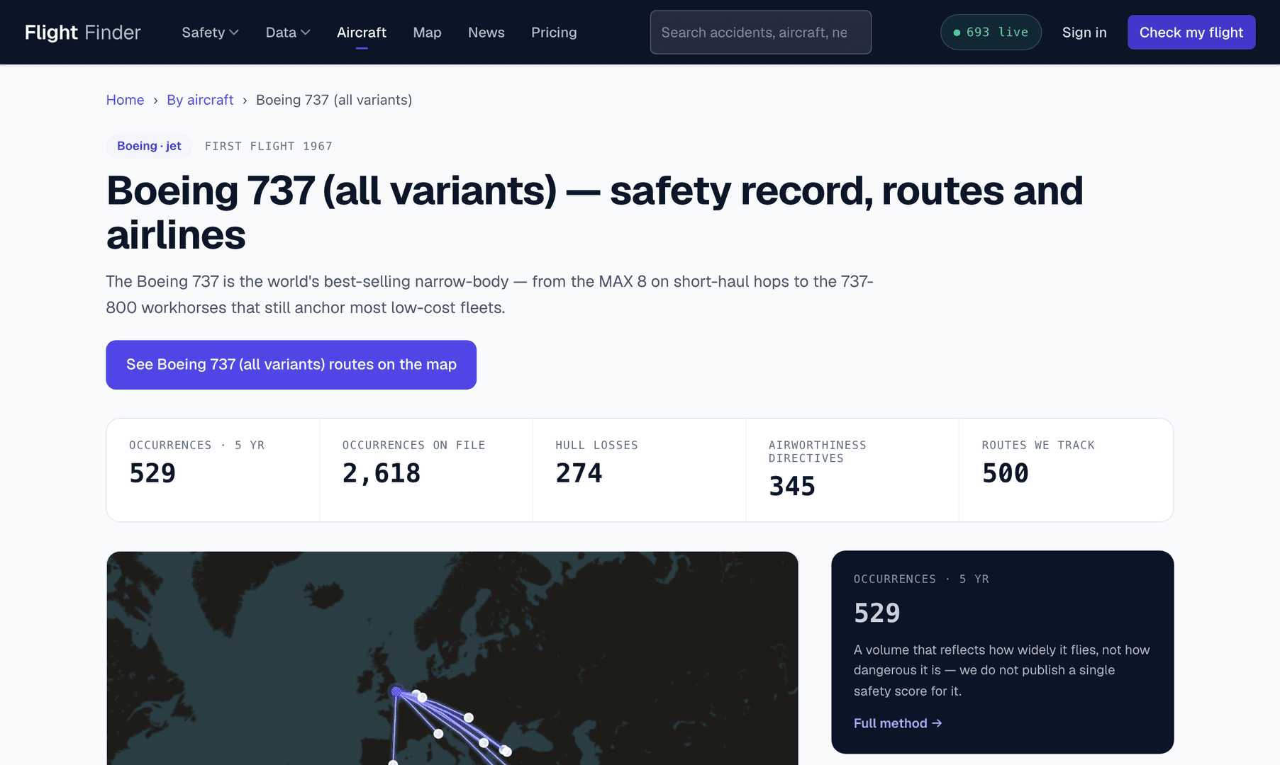 FlightFinder — aviation-safety data platform image 2