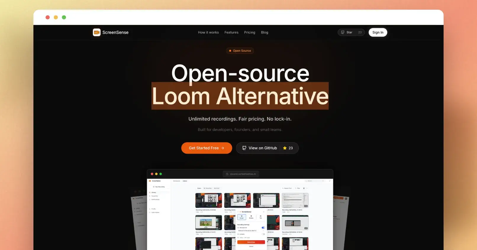  Building ScreenSense: An Open-Source Loom Alternative (While Working Full-Time)