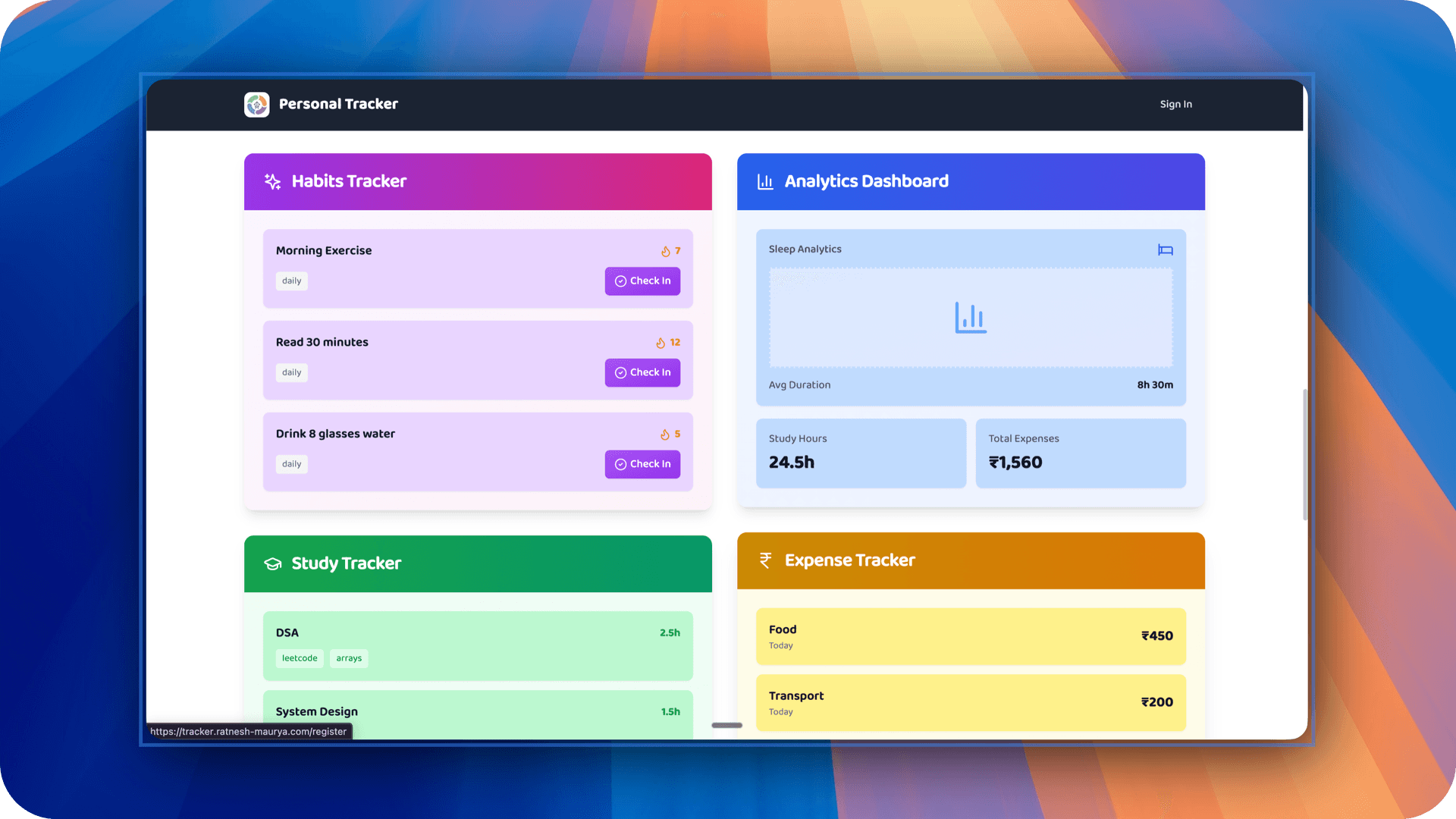 Personal Tracker image 3