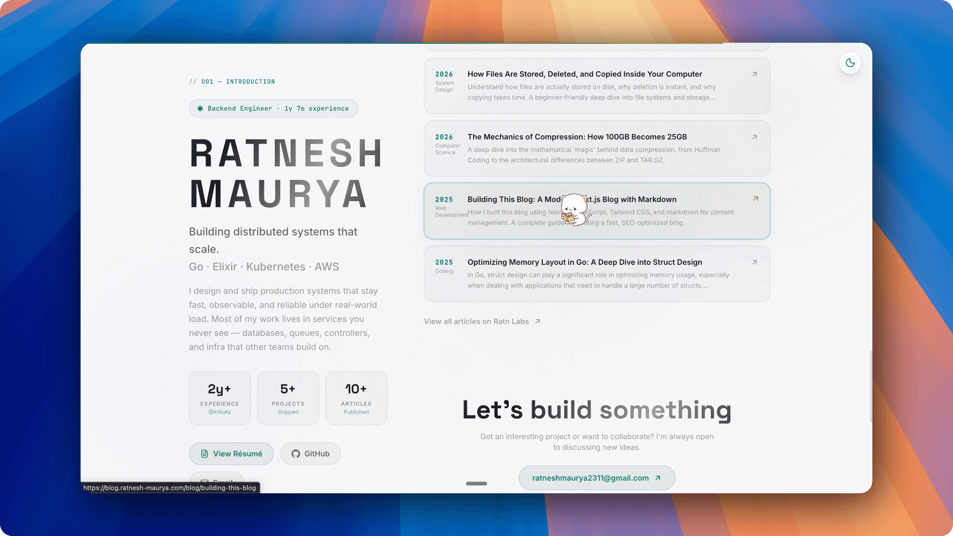 Personal Website image 4