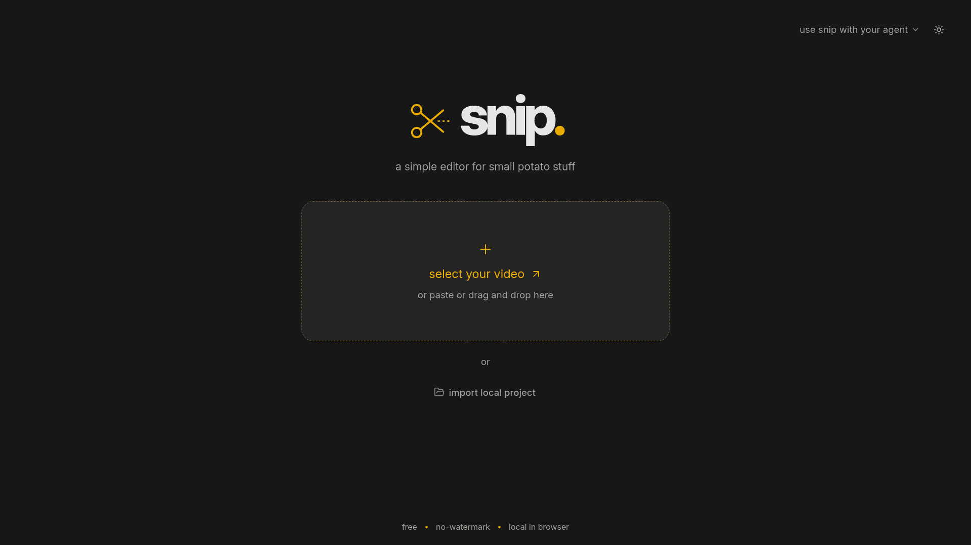 snip. - simple editor for web | no watermarks image 4
