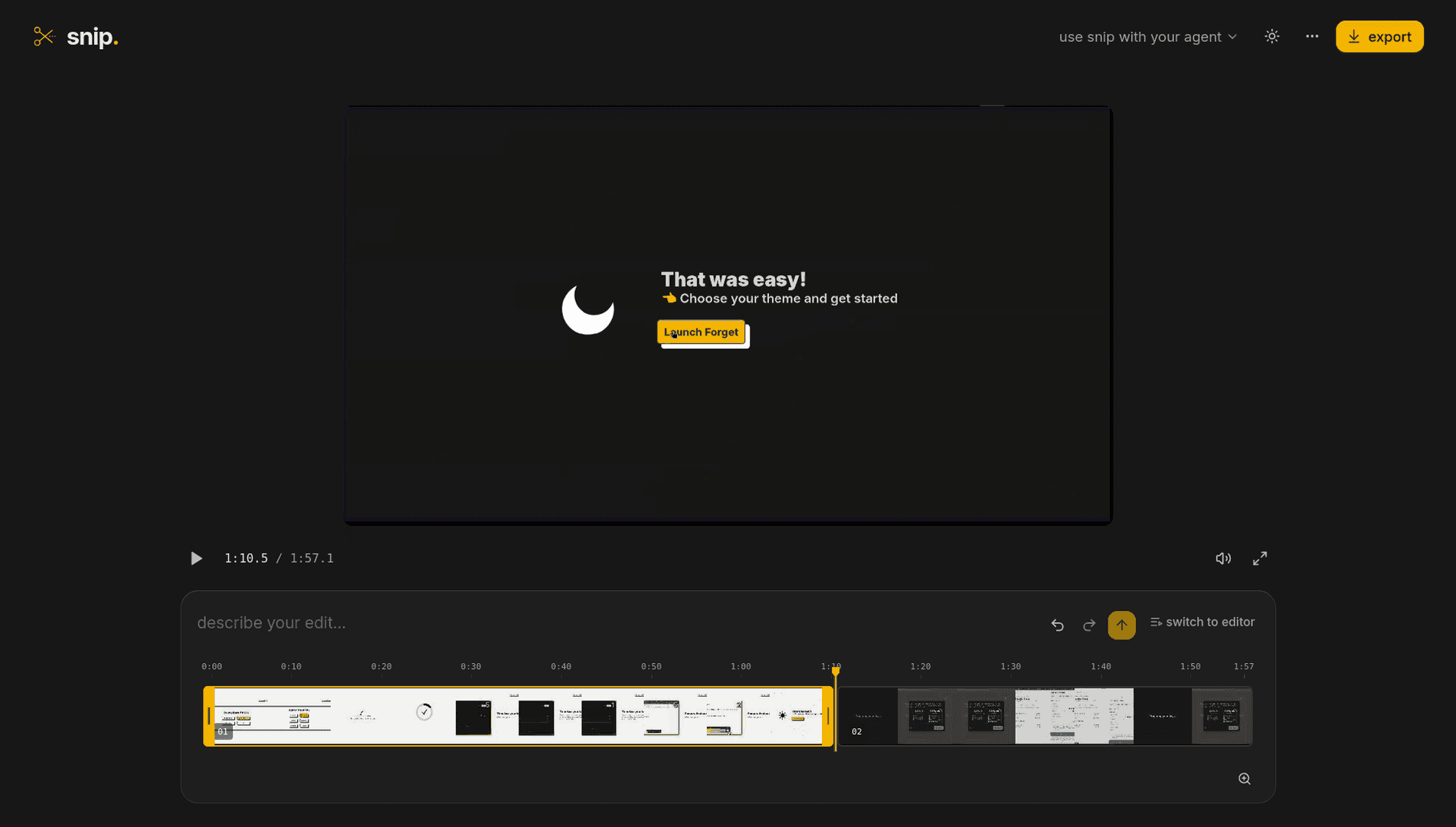 snip. - simple editor for web | no watermarks image 5