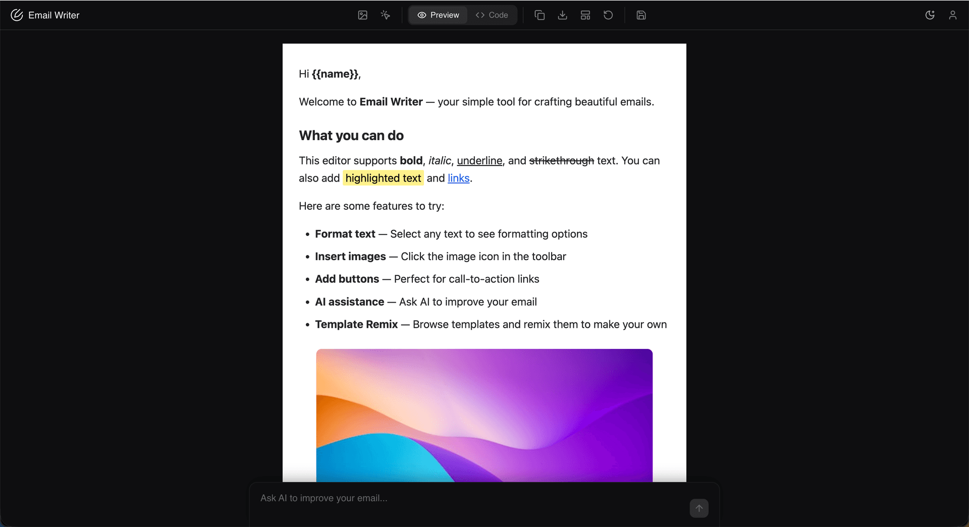 Free AI Email Writer image 2
