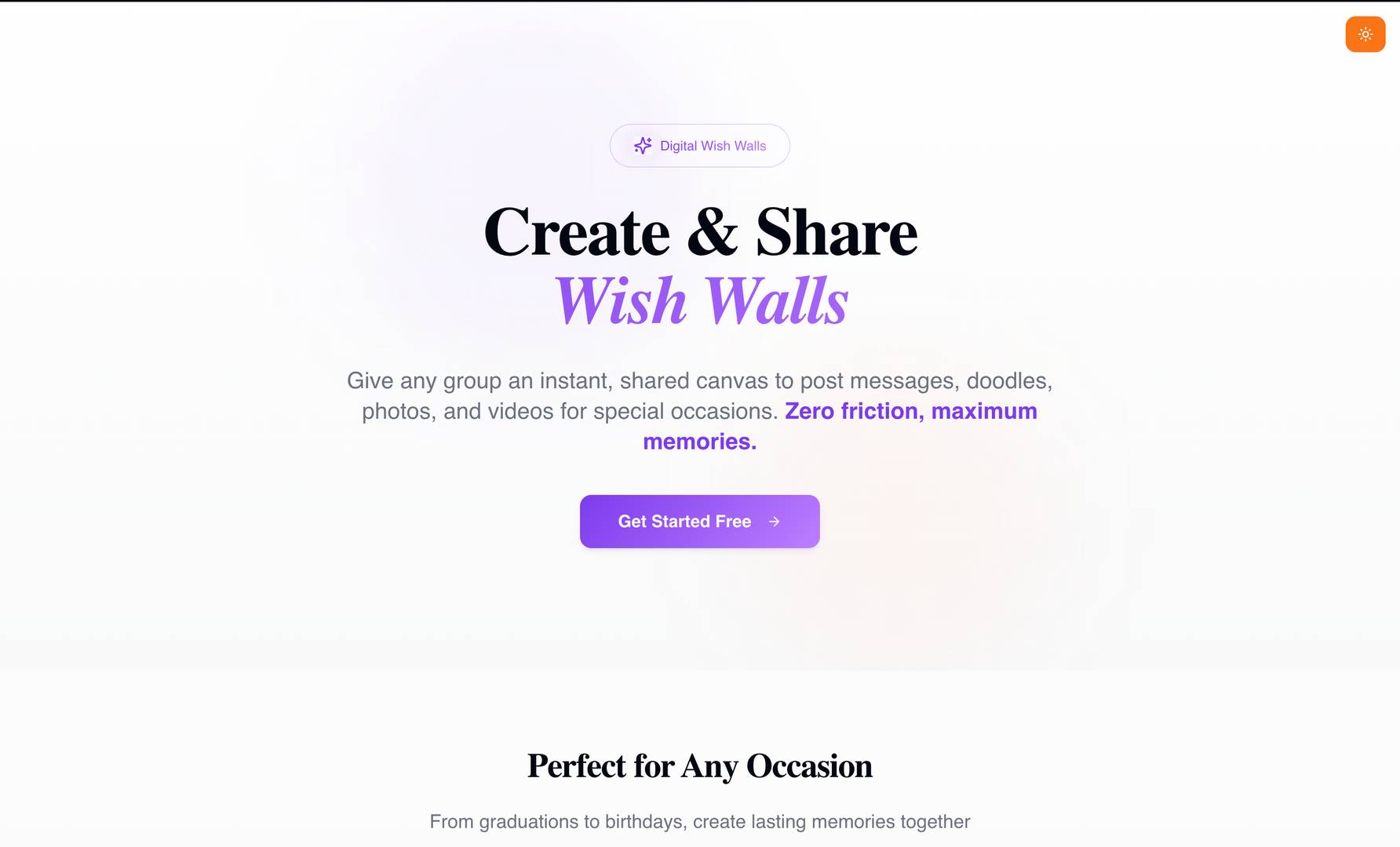 Wish wall