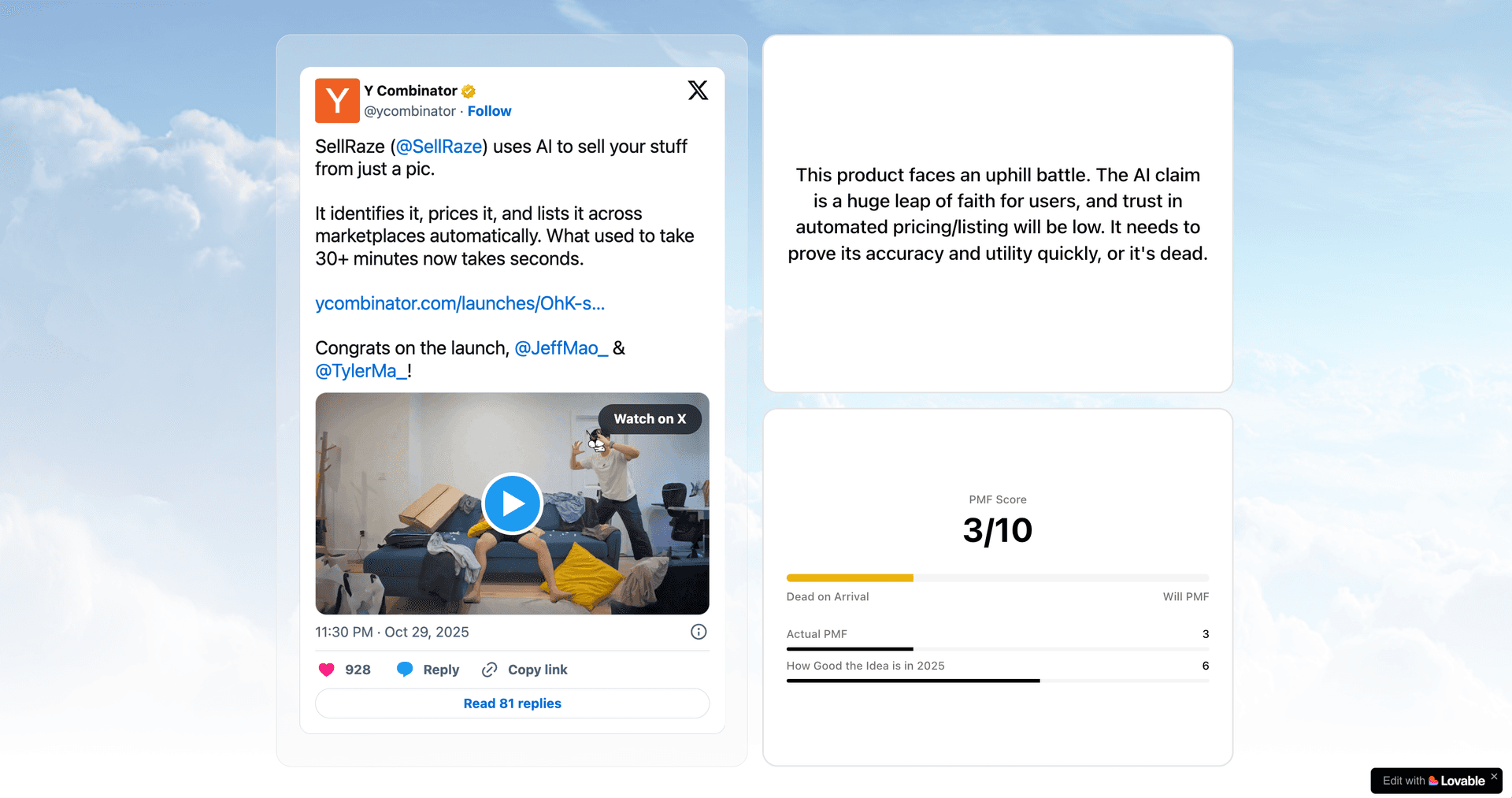 Will it PMF? — Honest Launch Predictions image 3