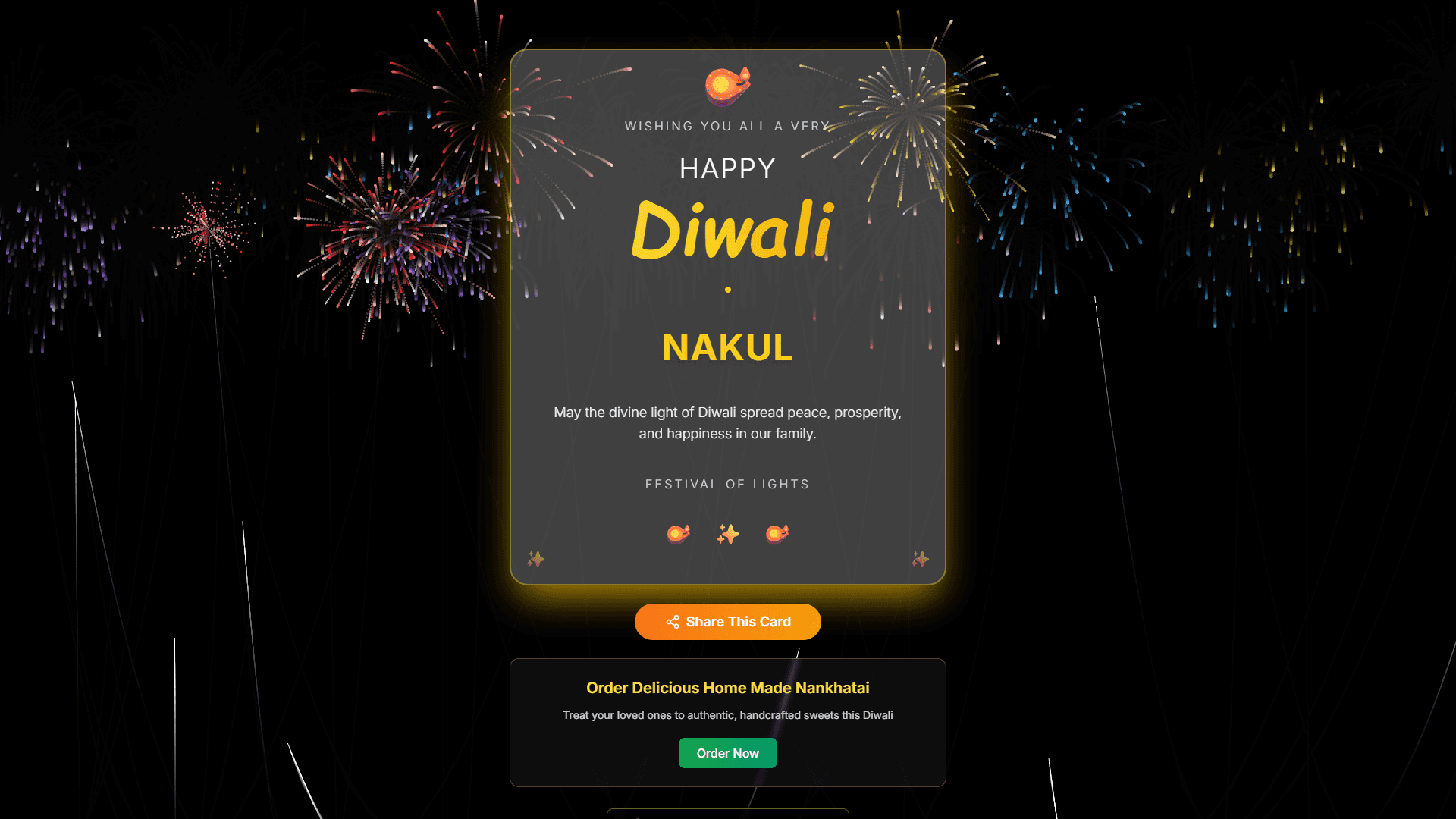 Wish Diwali - Create Beautiful Greeting Cards image 1
