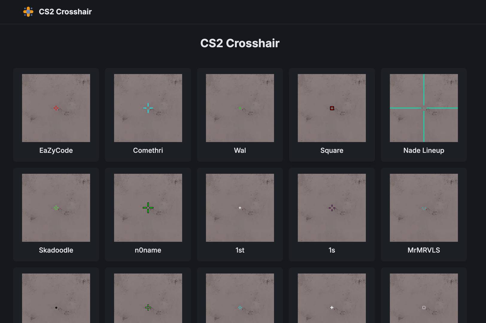 CS2 Crosshair Database image 1