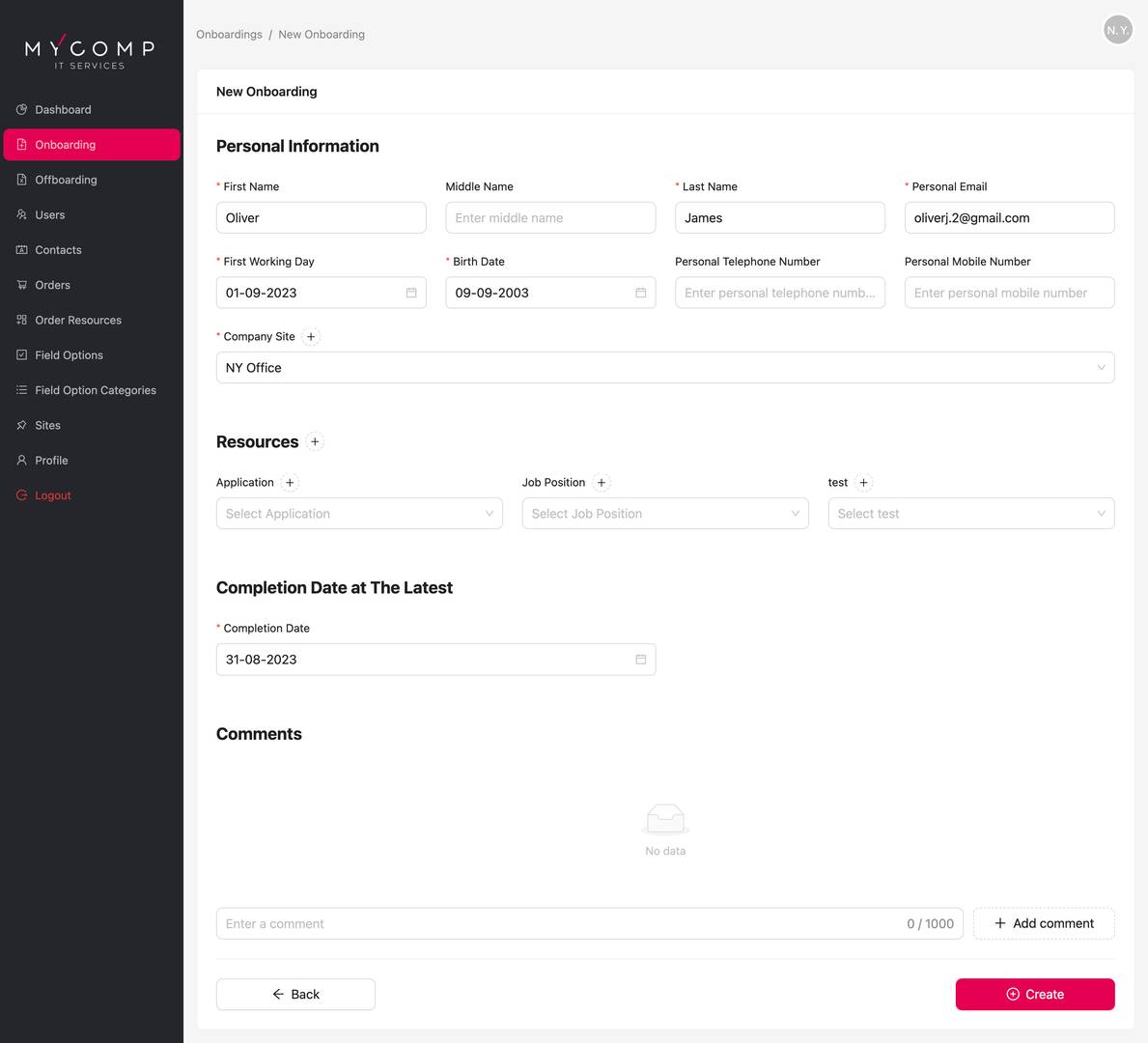 Onboarding tool image 2