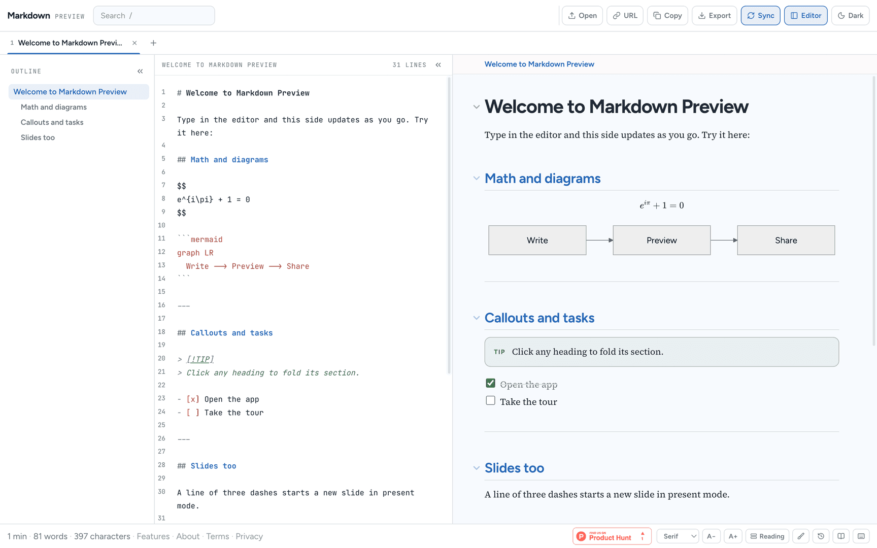Markdown Preview image 2