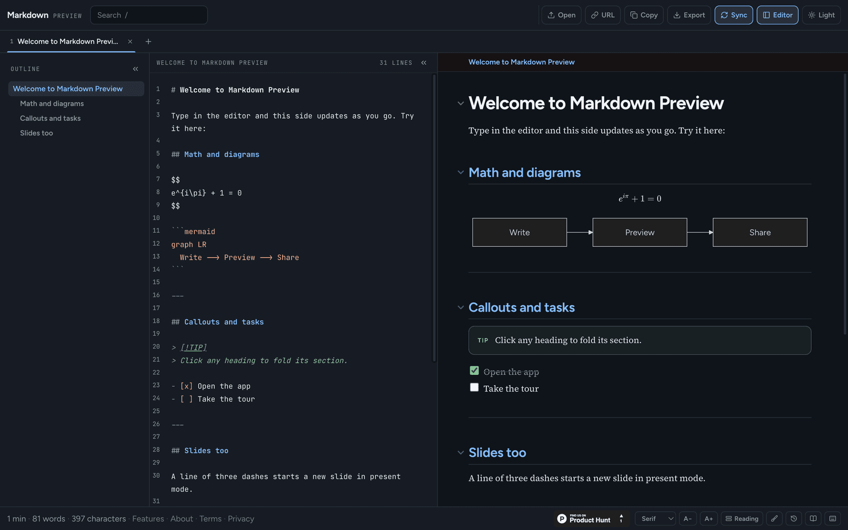 Markdown Preview image 3