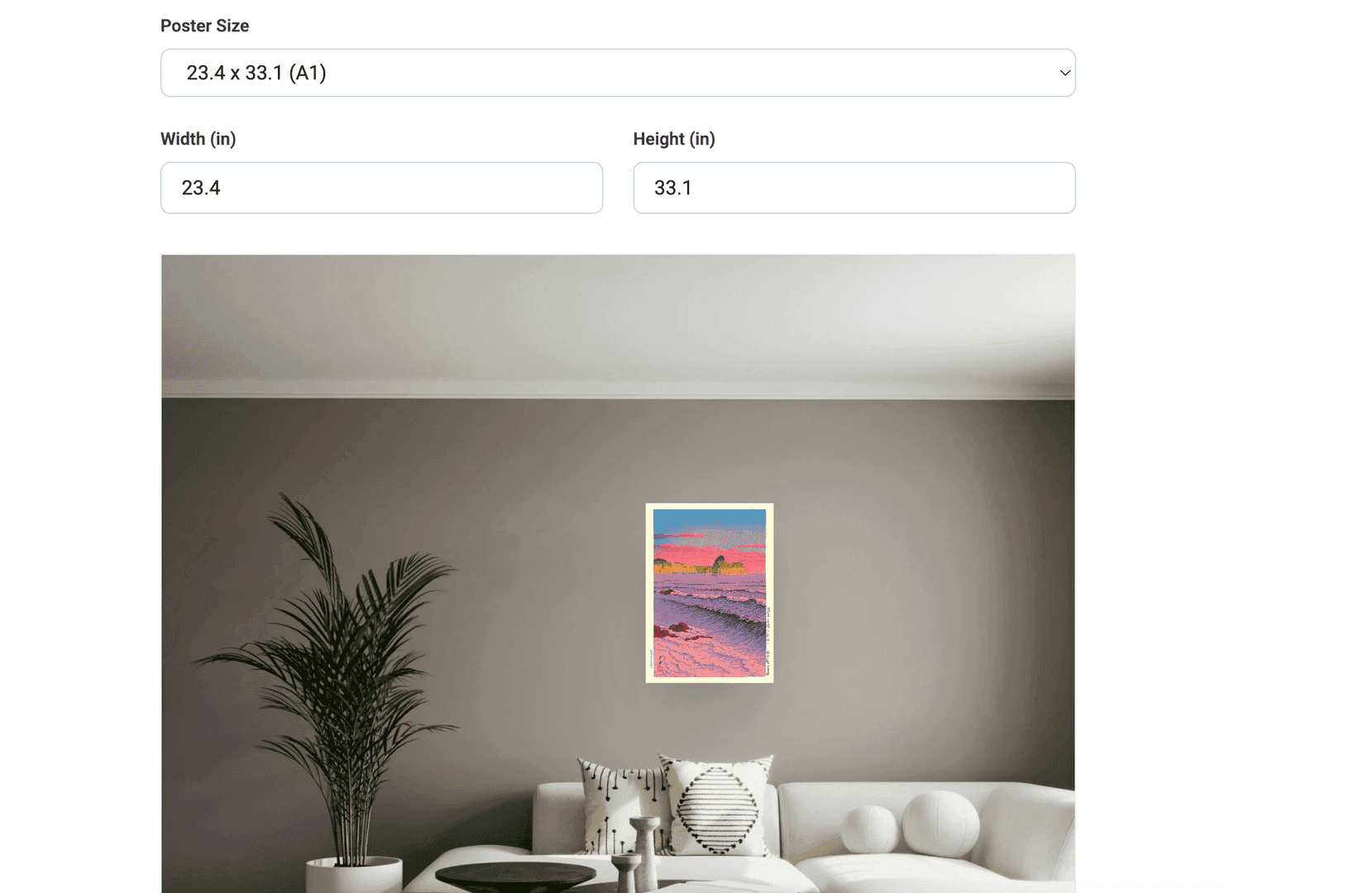 Poster Sizes on Wall image 2