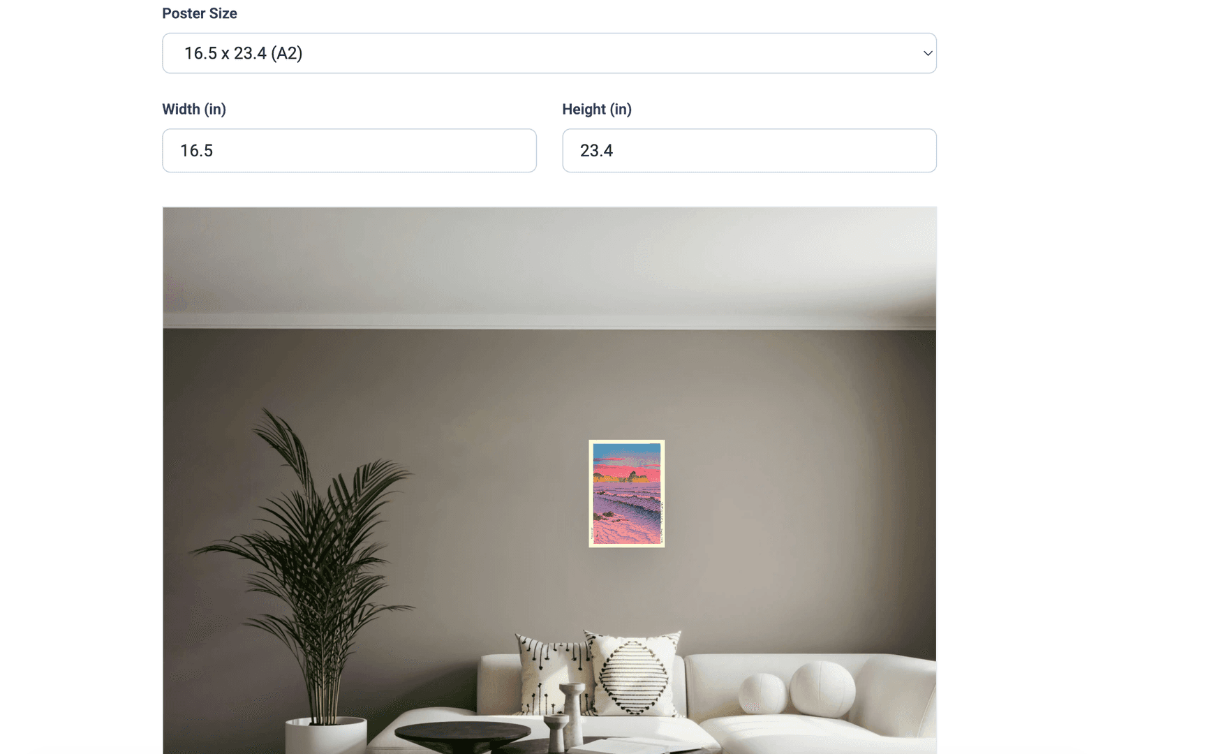 Poster Sizes on Wall image 3