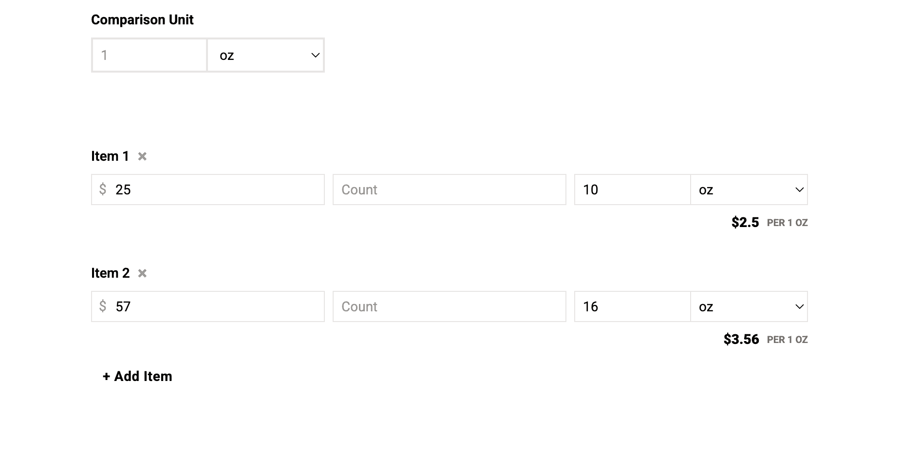Price Per Unit Calculator image 1