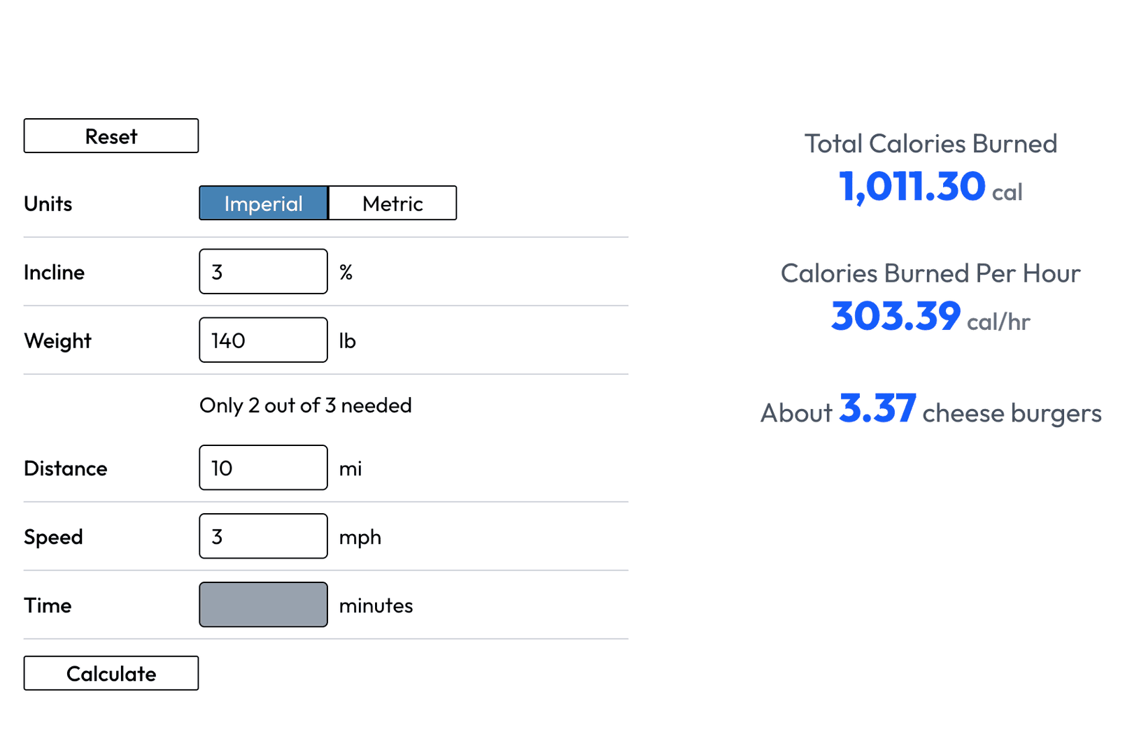 Running Calorie Calculator image 2