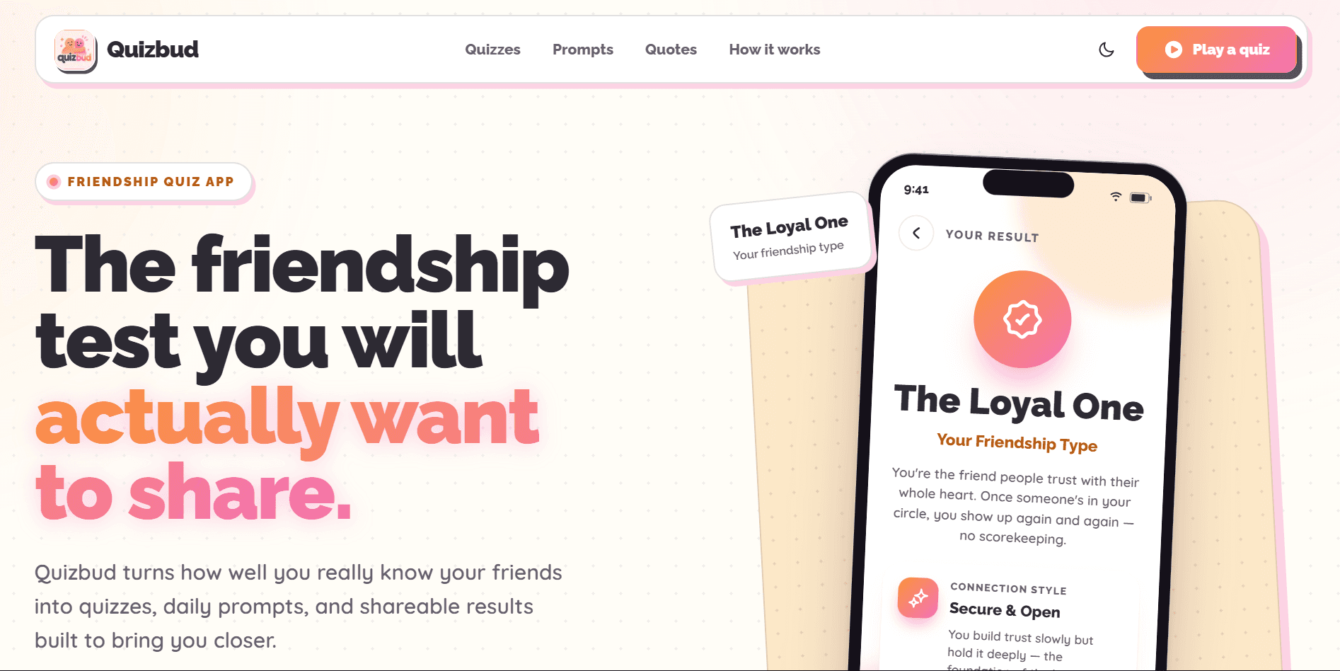 Friendship Quiz & BFF Test App | Quizbud image 1