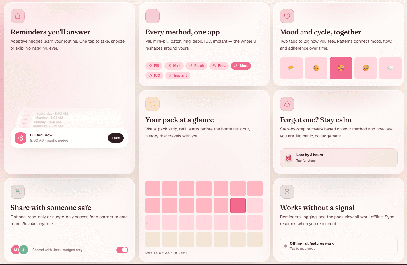PillBird - Private Birth Control Reminder image 2