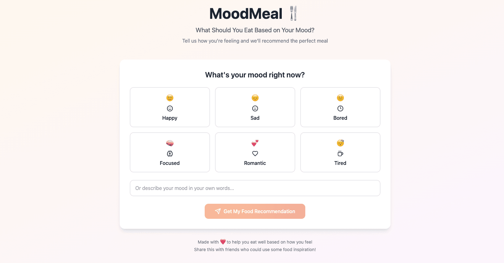 MoodMeal 🍴 image 1