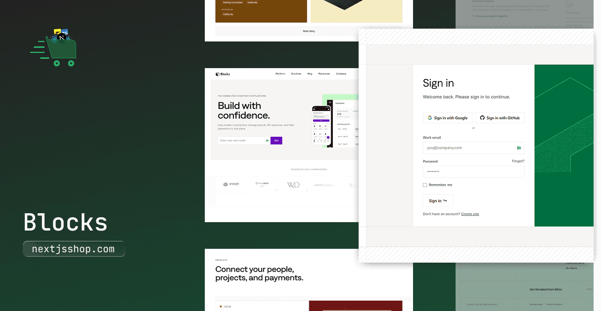 Blocks - Premium Next.js Template image 1