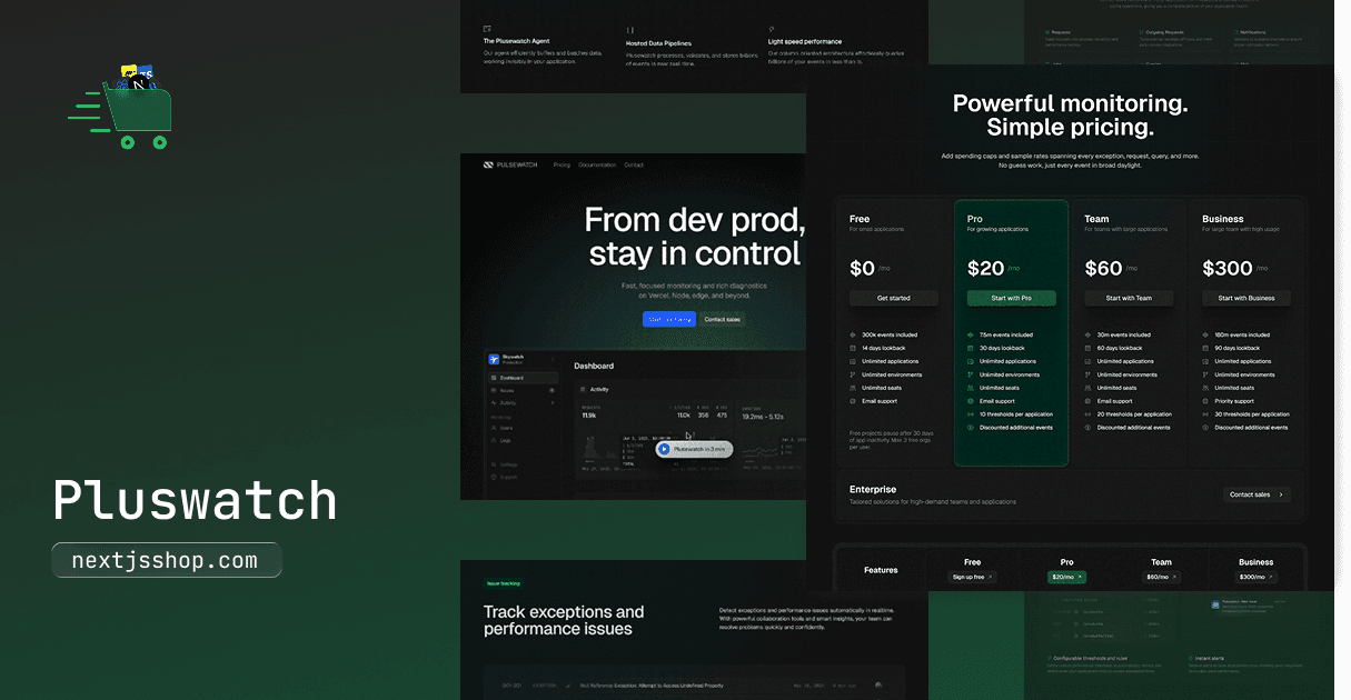Plusewatch - Premium Next.js Template image 1